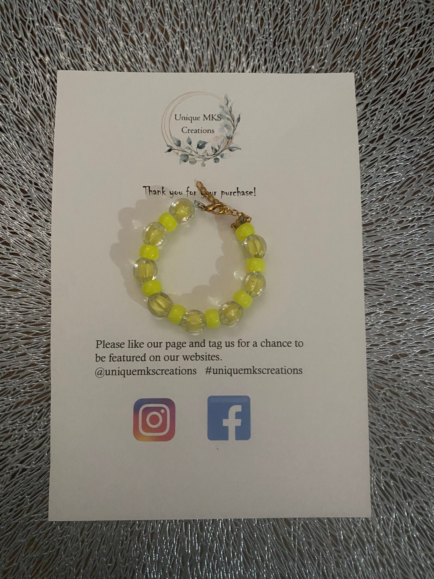 Jeanelle Glitz Bracelet - one of a kind