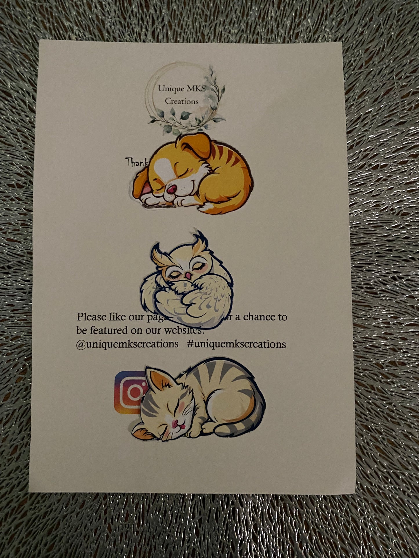 Sleeping Animal Sticker