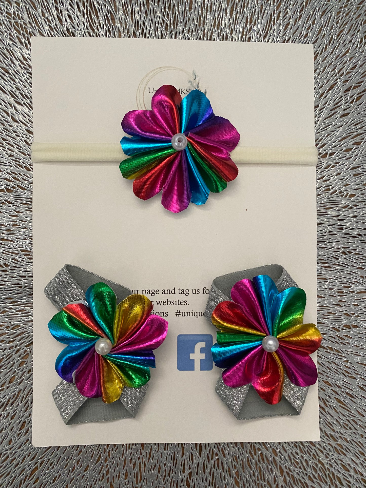 Petal Headband & Barefoot Sandal Set