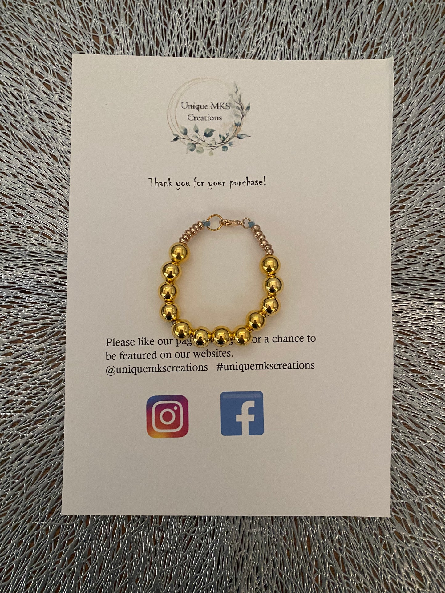 Gold Bracelet & Necklace