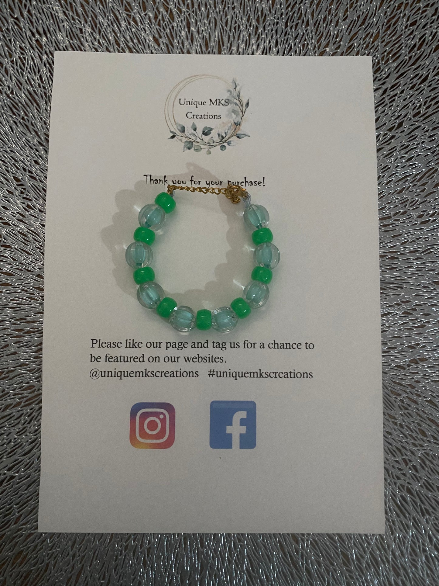 Jeanelle Glitz Bracelet - one of a kind