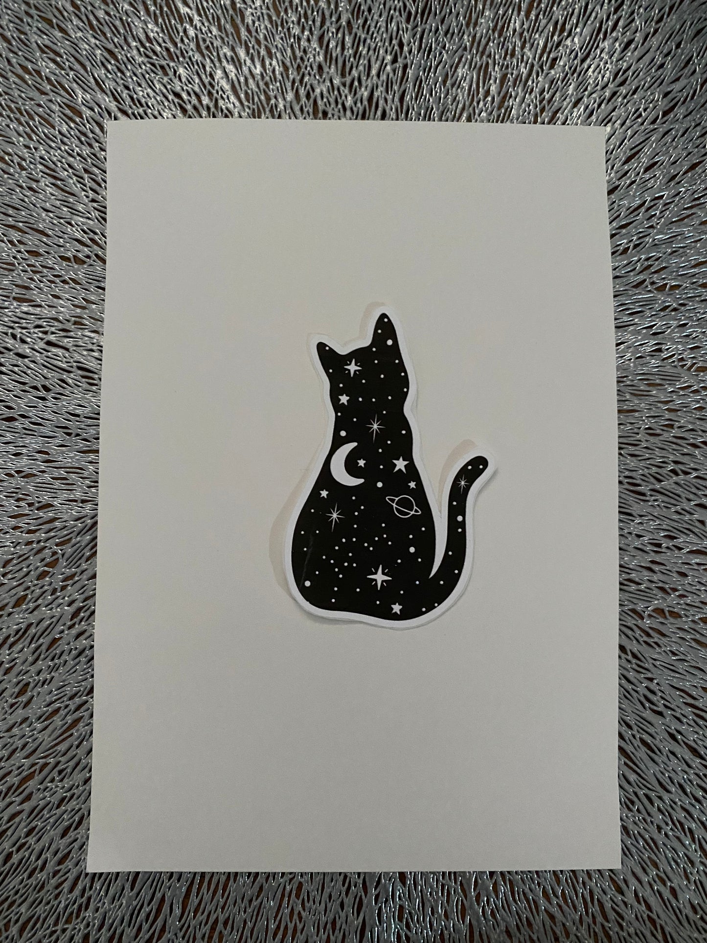 Moon & Star Cat Sticker