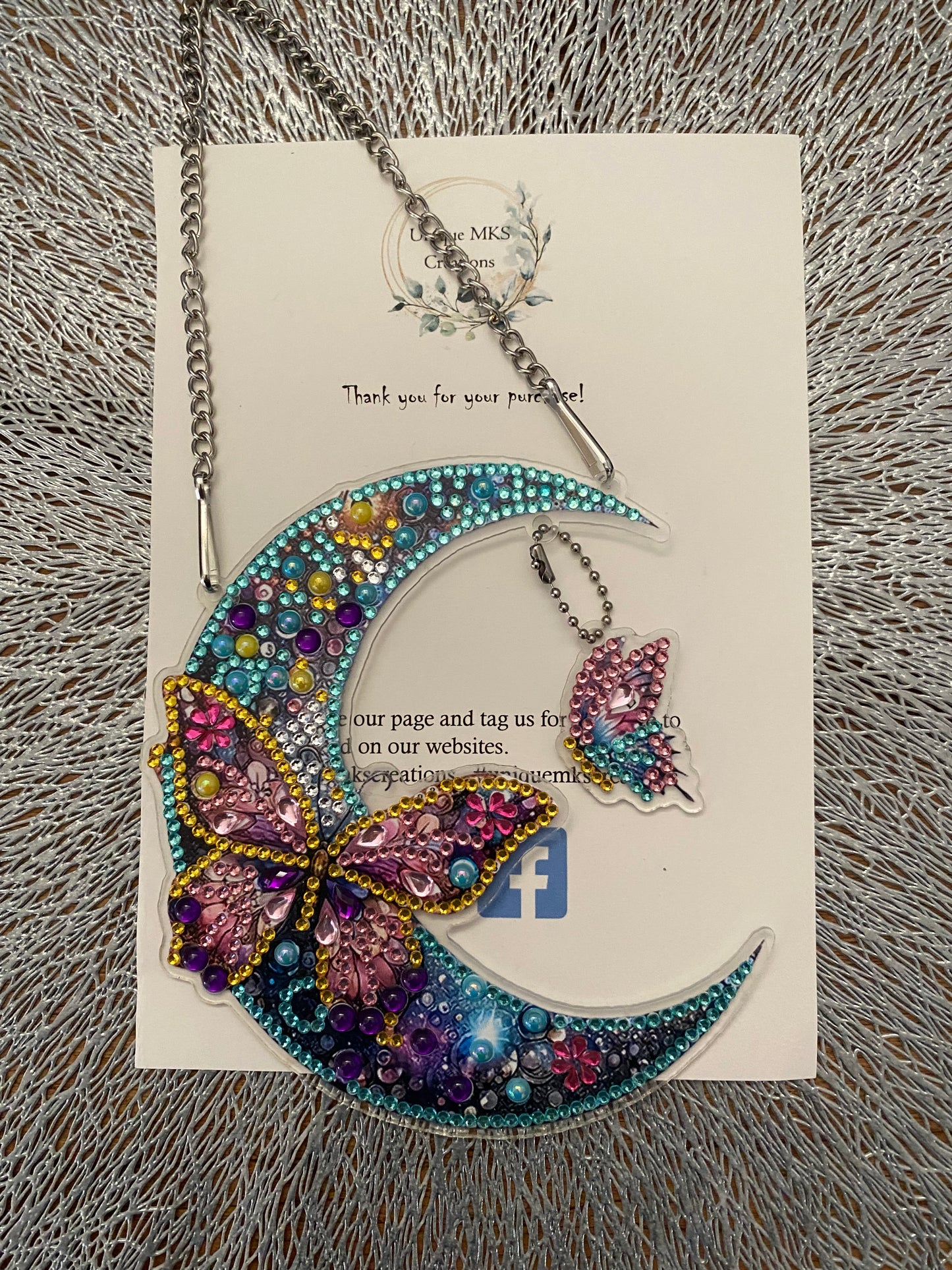 Moon & Butterfly Diamond Art Decor