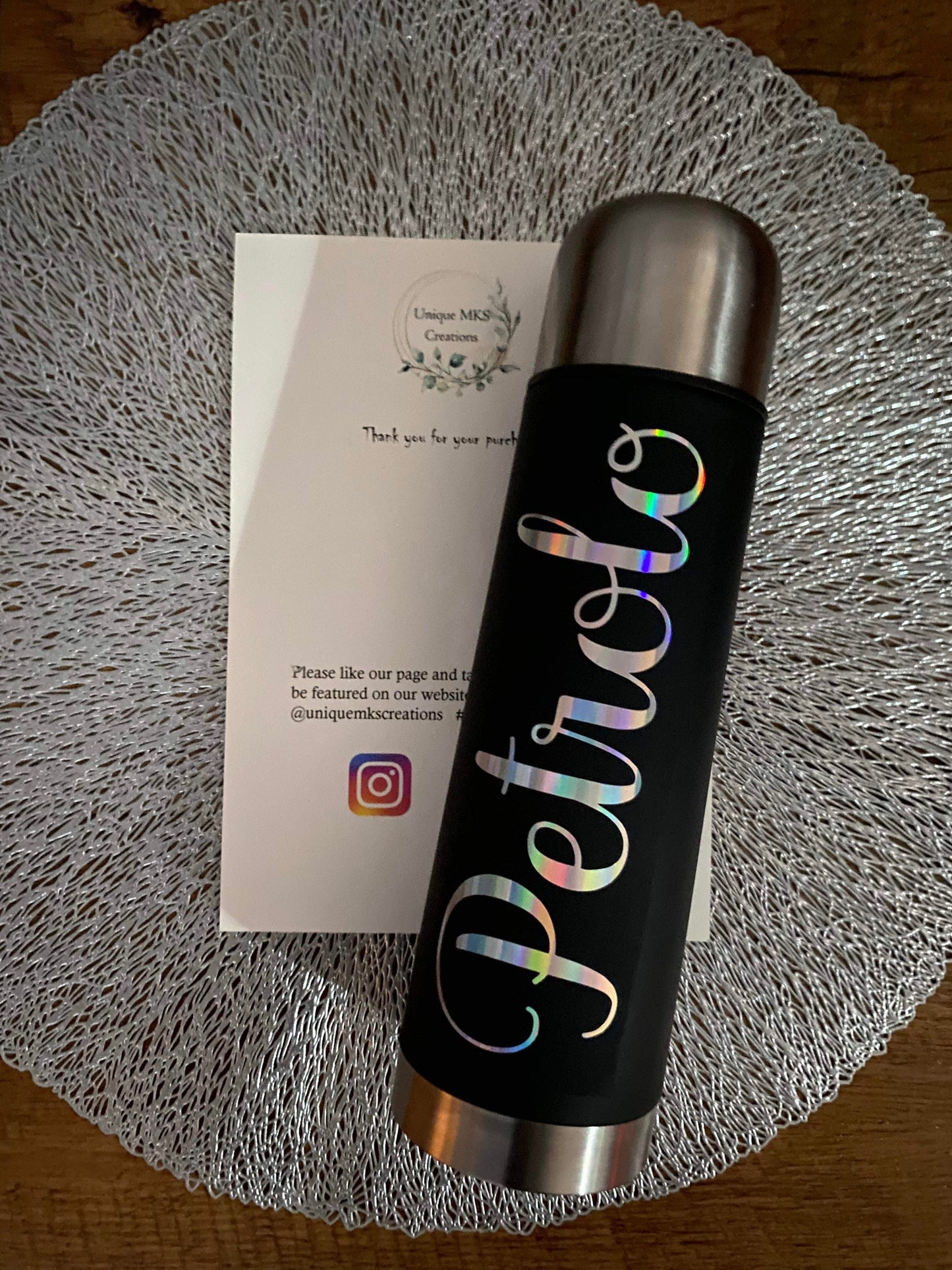 470ml personalised vacuum flask