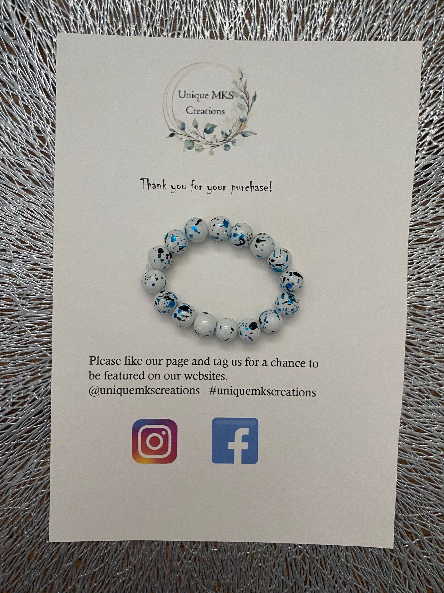 Marble Bracelet - one of a kind