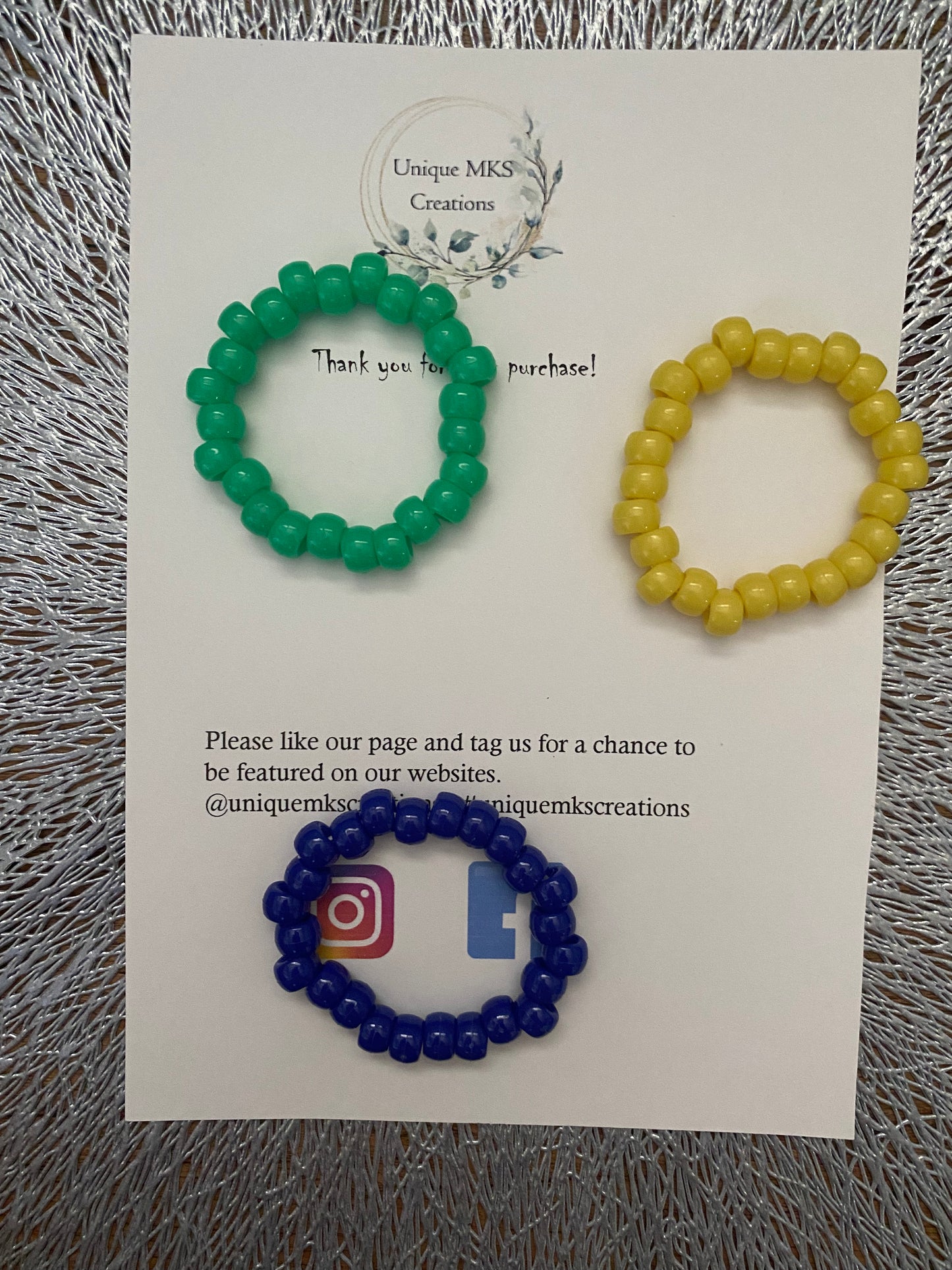 Coloured Bracelets - One Of A Kind