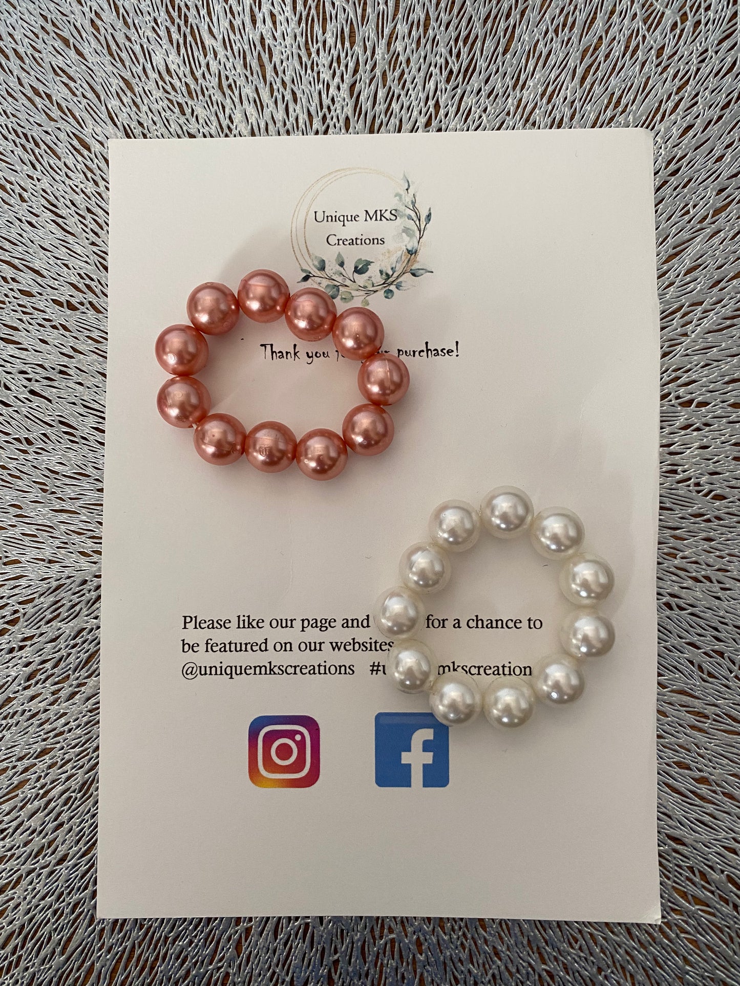 Pearl bracelets - pack of two