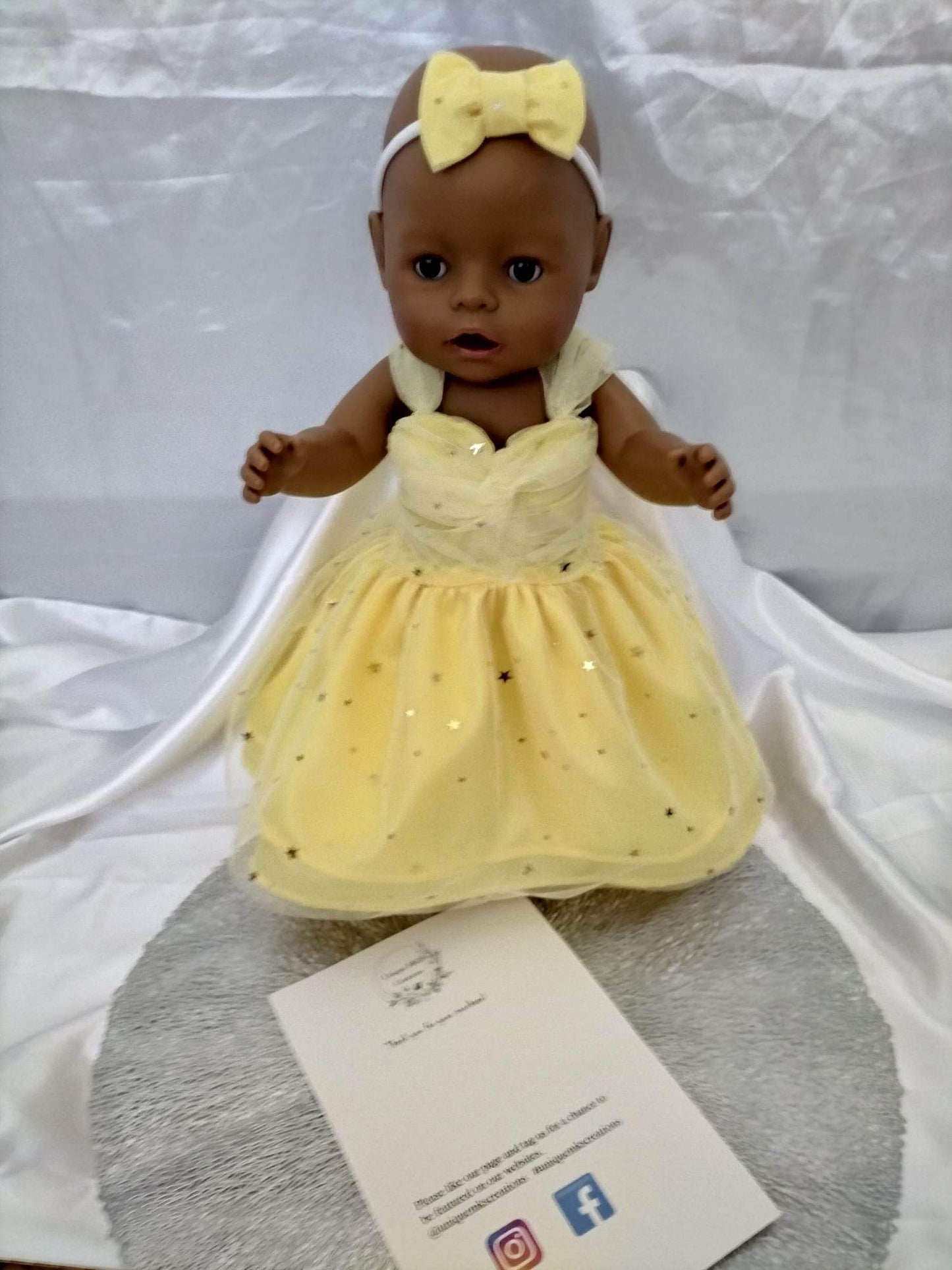 Artemis Doll Dress - Yellow Star - Limited Edition