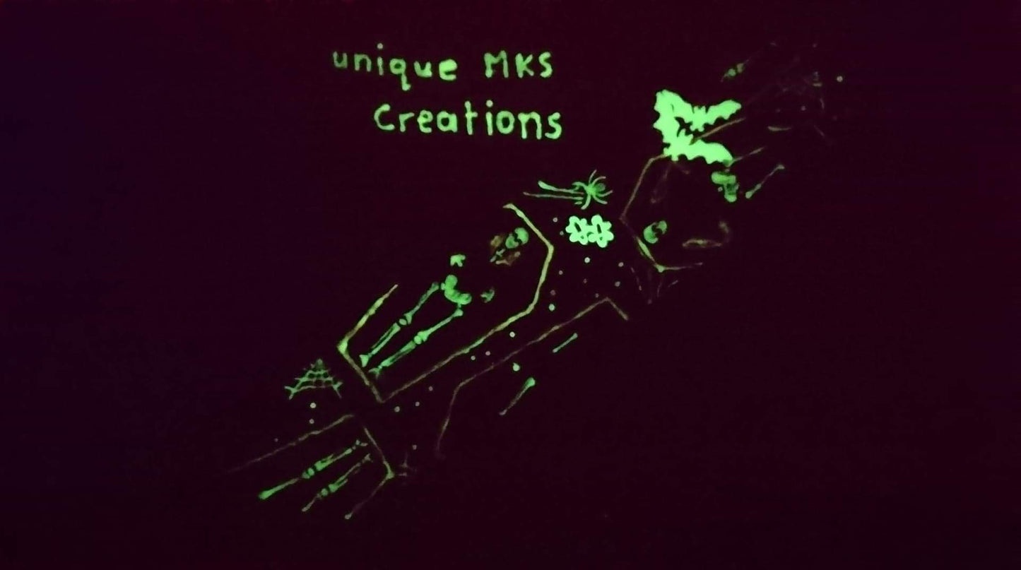Spooky Skeleton Bow Tie (Glow in the dark)