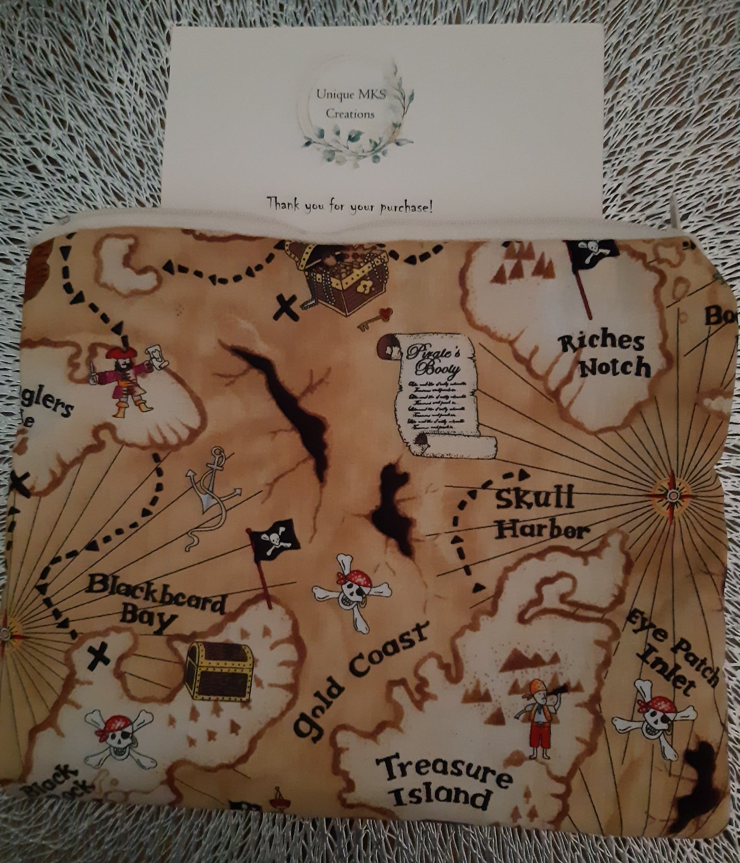 Pirate Map Pencil Case