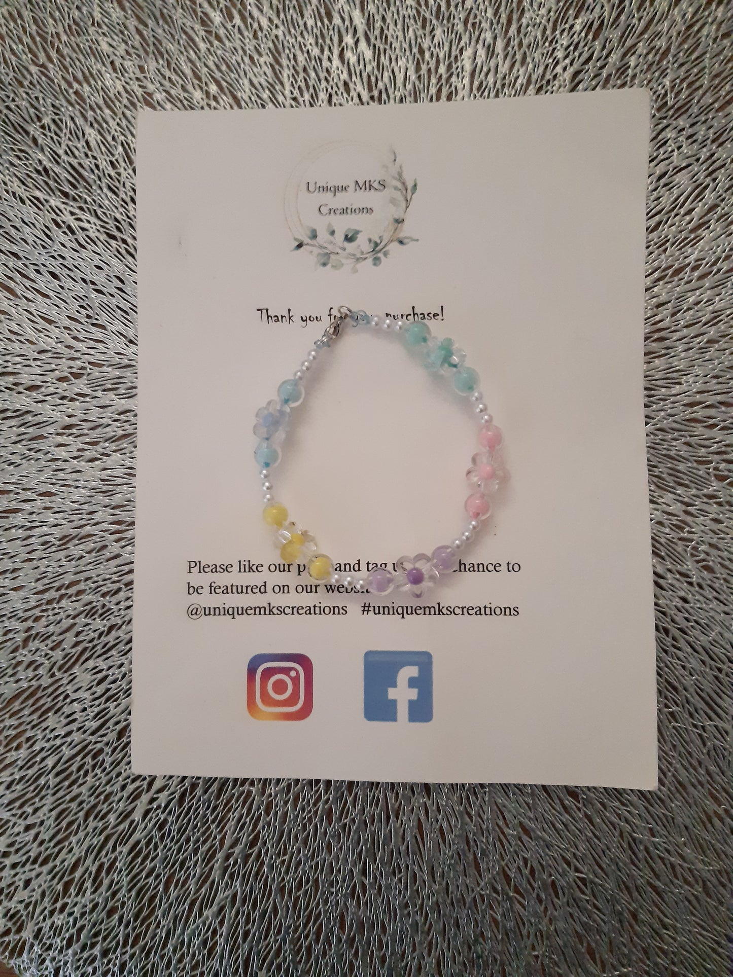 Pale Rainbow Necklace & Bracelet