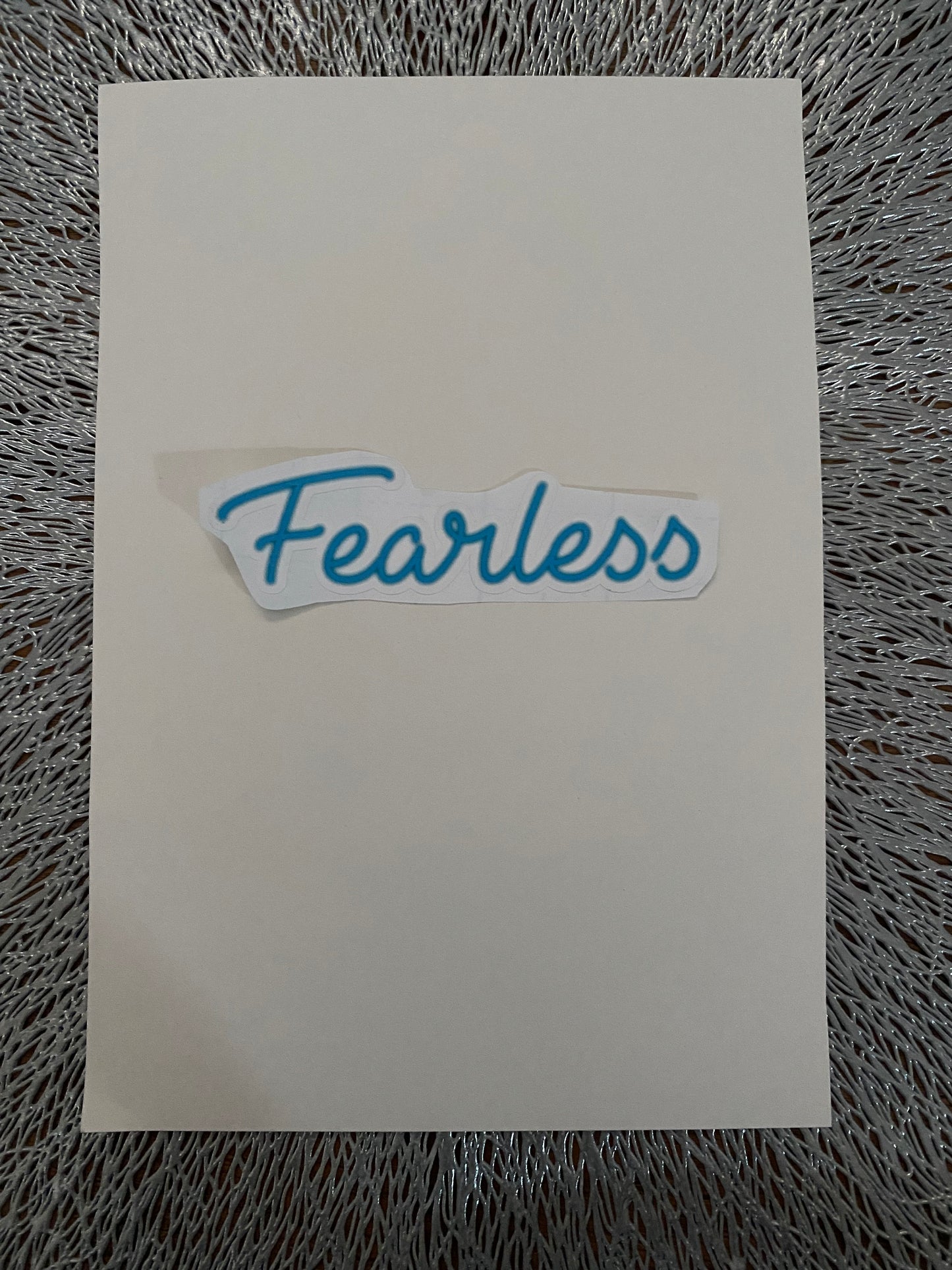 Fearless Waterproof Sticker