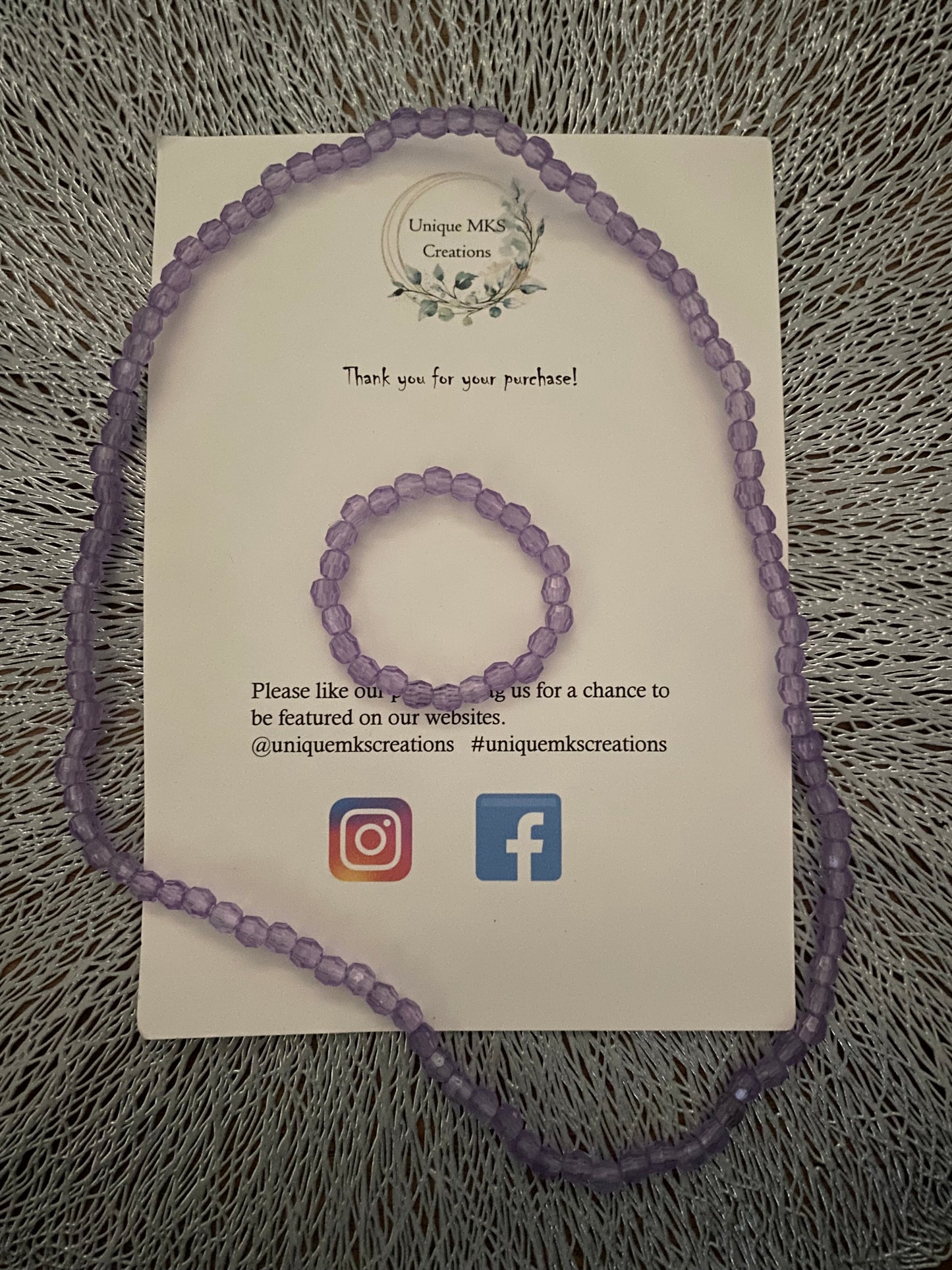 Diamond Glitz Necklace & Bracelet
