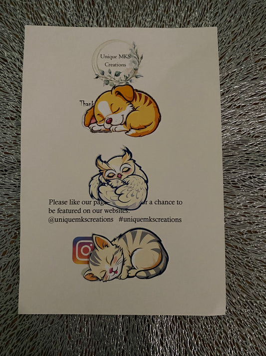 Sleeping Animal Sticker