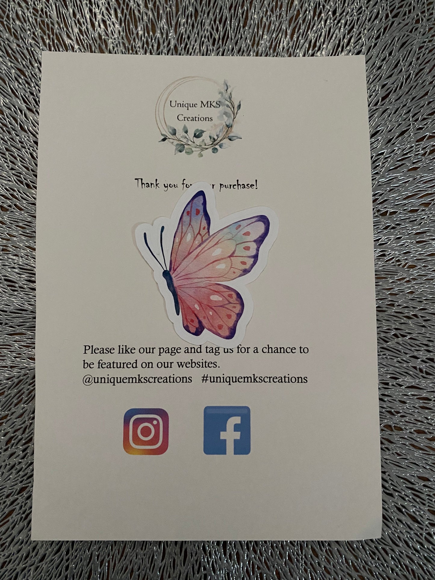 Butterfly Sticker