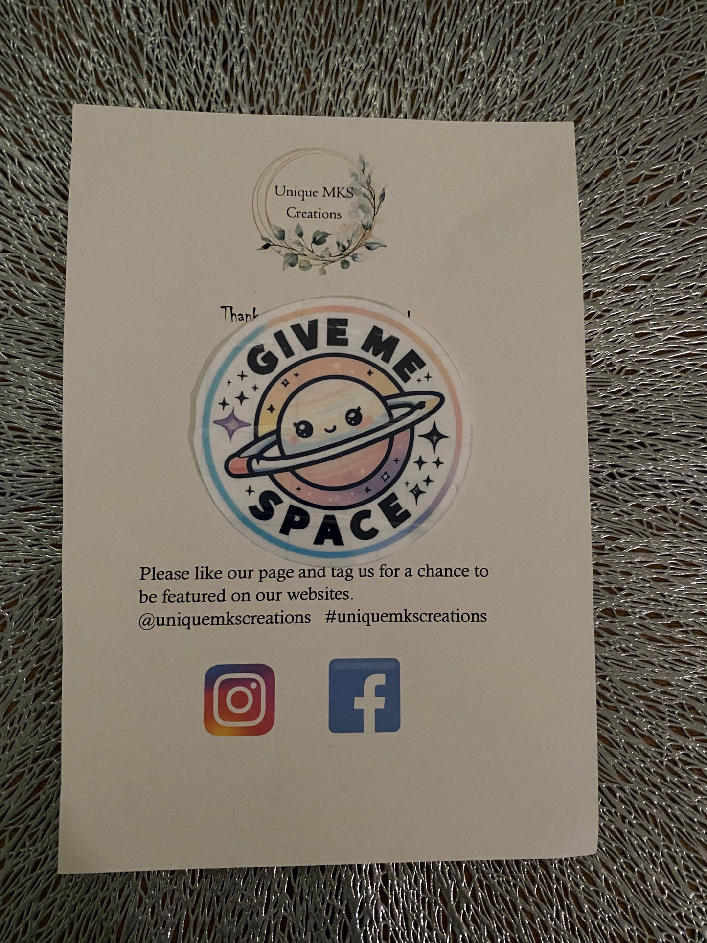 Give Me Space Sticker