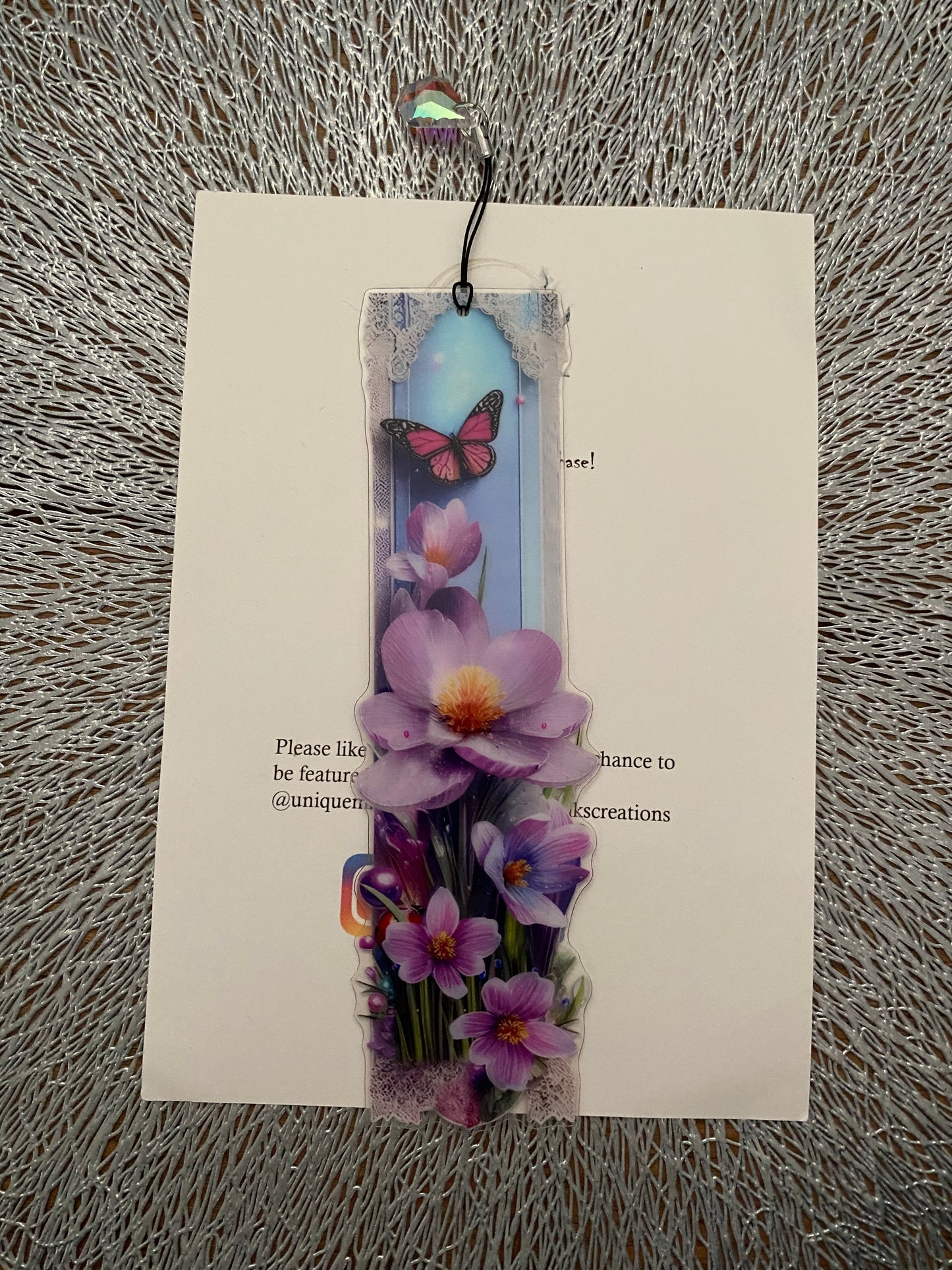Floral Butterfly Bookmarks