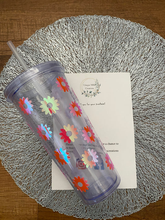 Daisy Plastic Tumbler