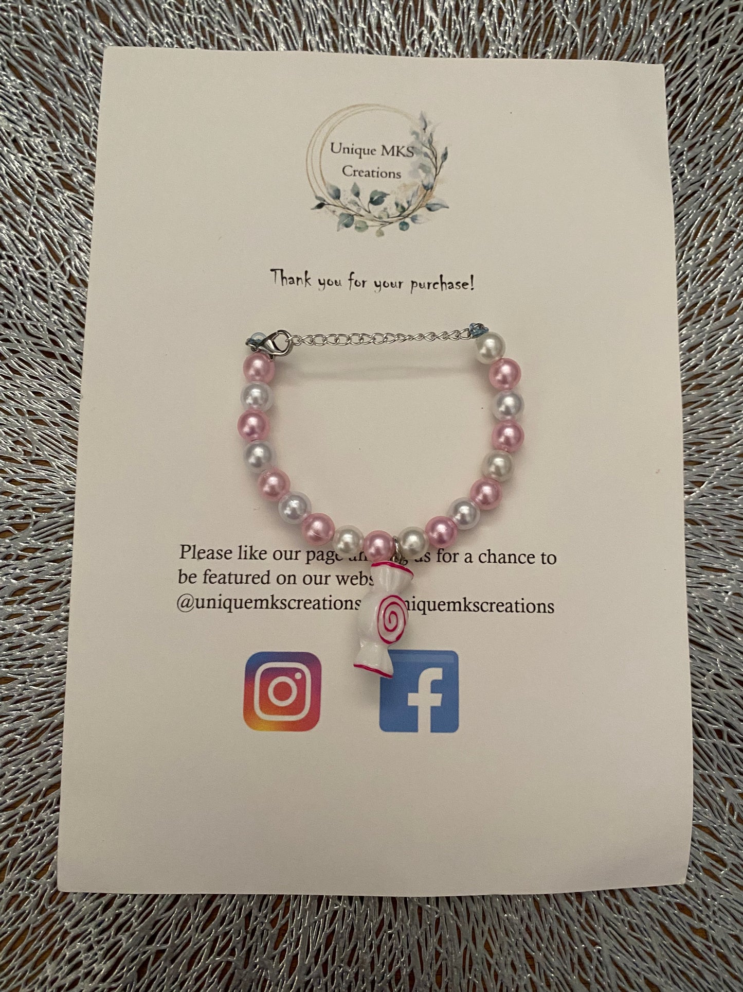 Candy Necklace & Bracelet - One Of A Kind