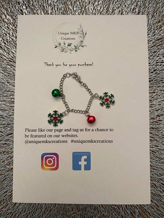 Mistletoe Jingle Bells Charm Bracelet - Limited Edition