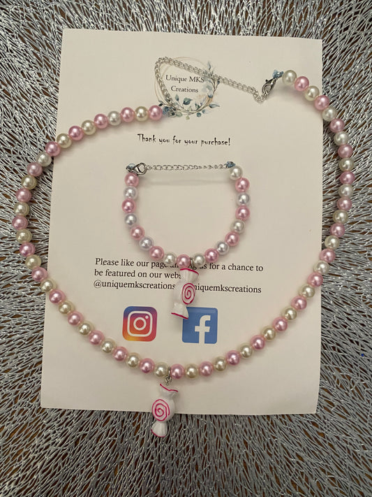 Candy Necklace & Bracelet - One Of A Kind