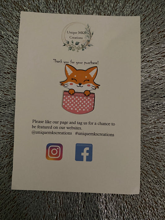 Fox Waterproof Sticker
