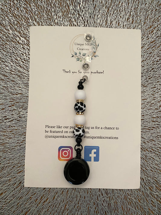 Maeve Retractable Badge Reel Clip Holder
