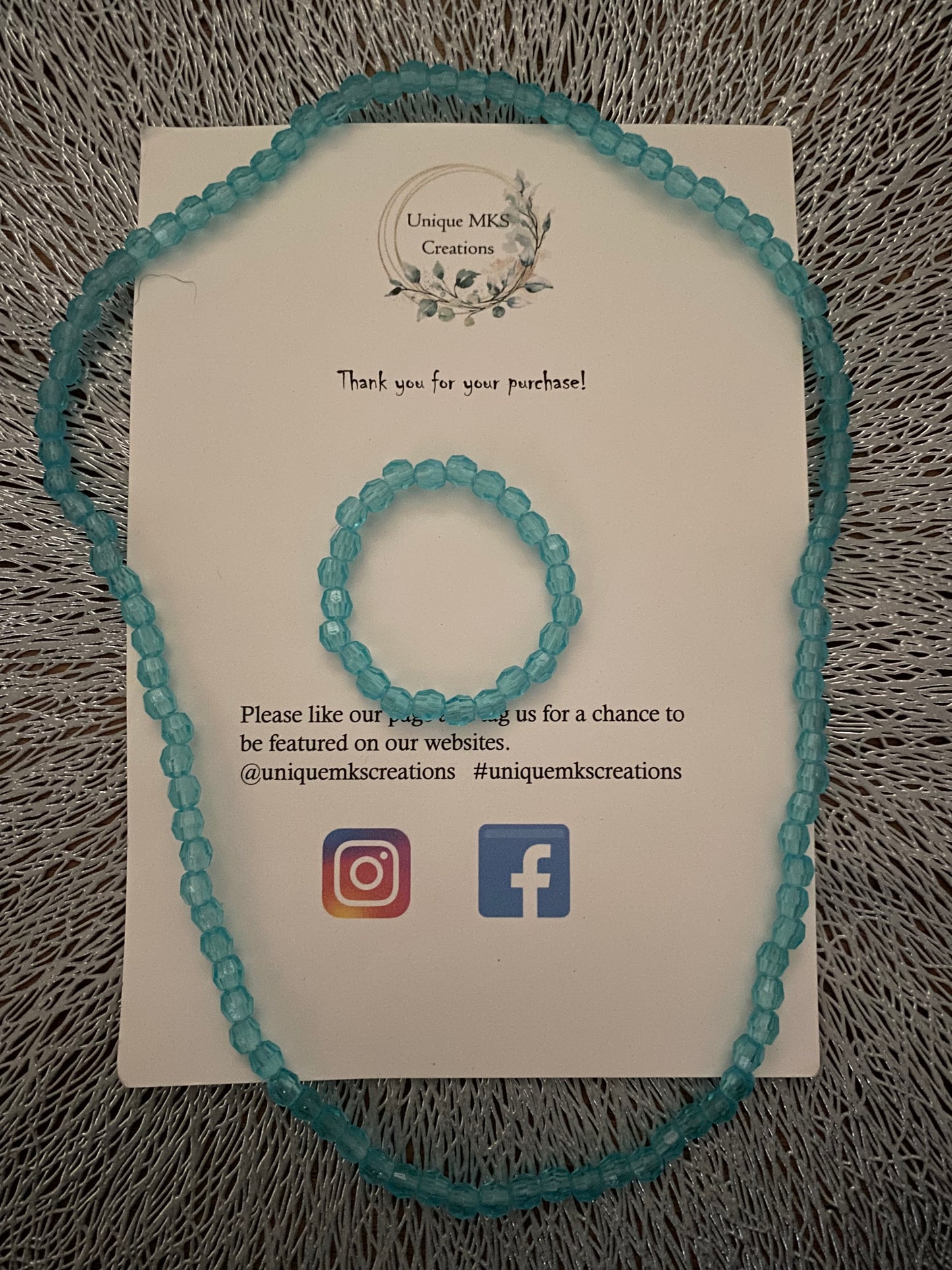 Diamond Glitz Necklace & Bracelet