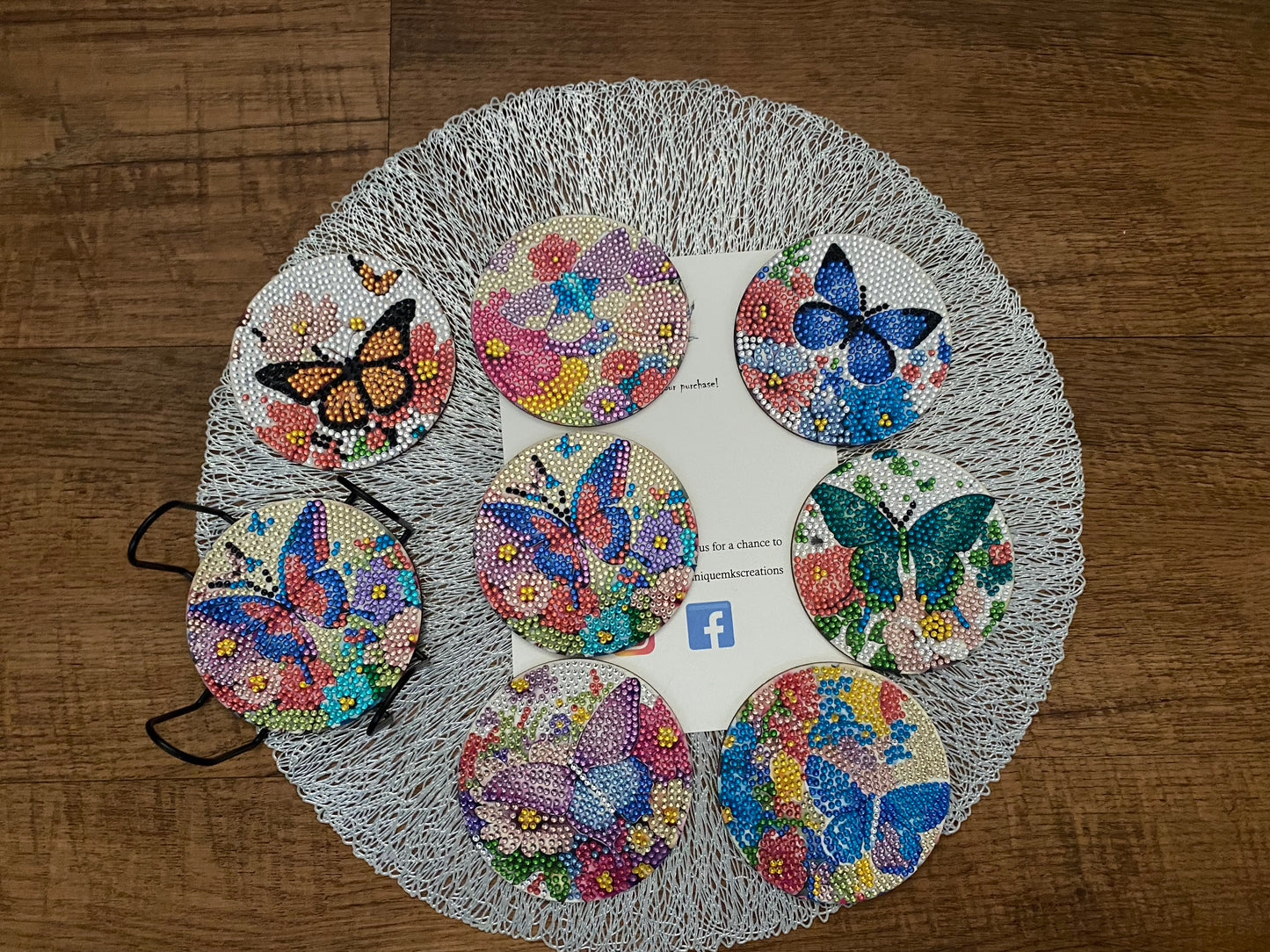 Butterfly Flower Coasters