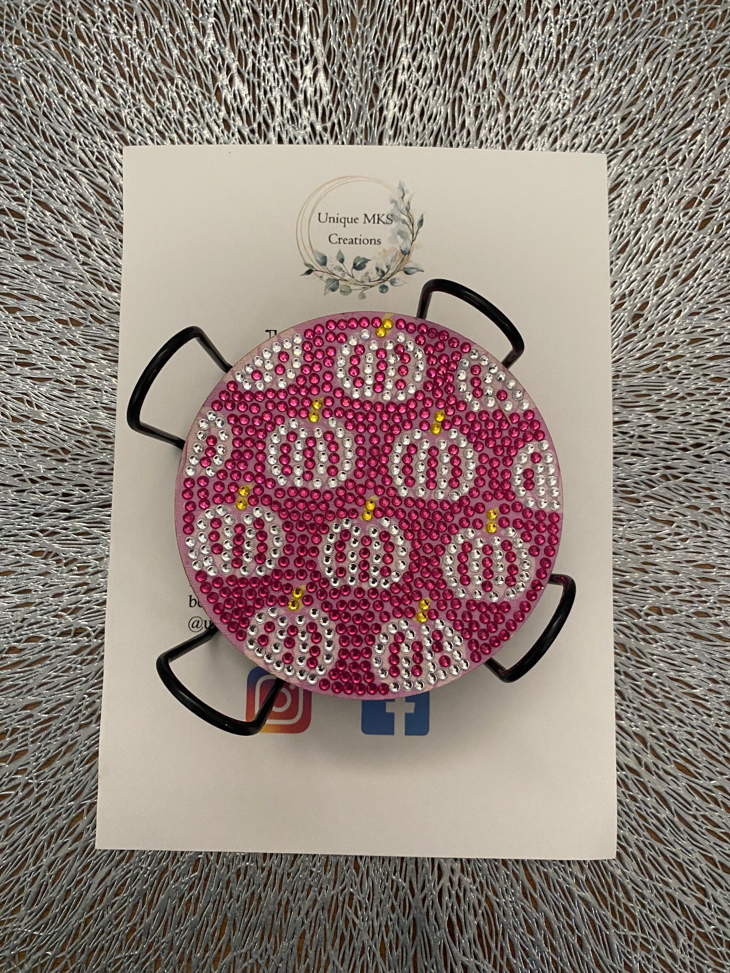 Dazzling Pink Halloween Coasters