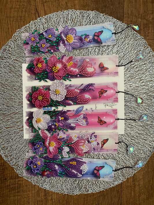 Floral Butterfly Bookmarks