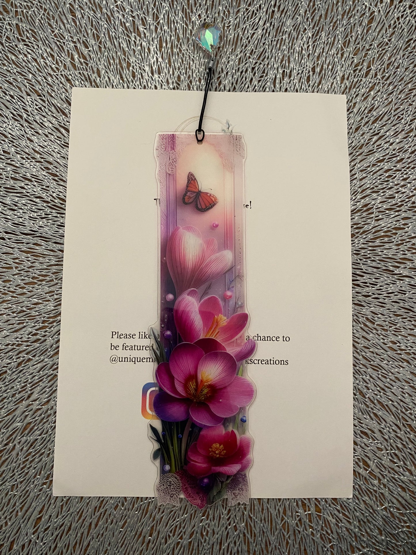 Floral Butterfly Bookmarks