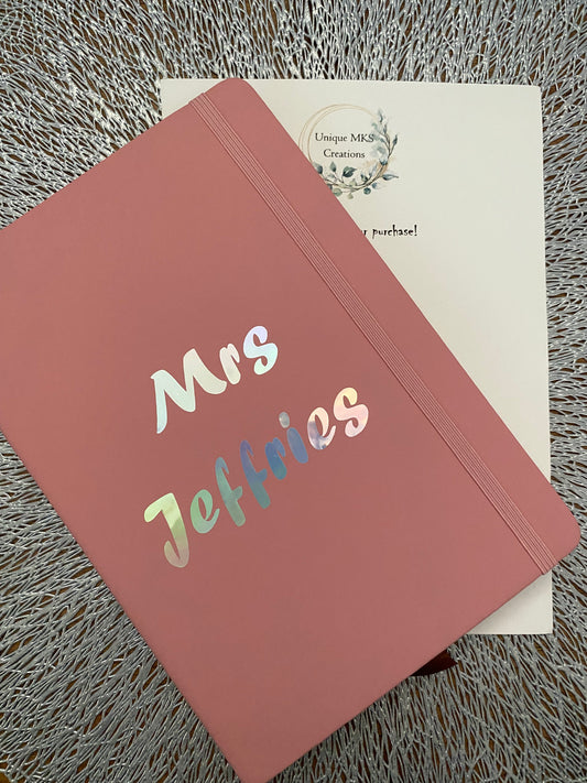 A5 Personalised Notebook