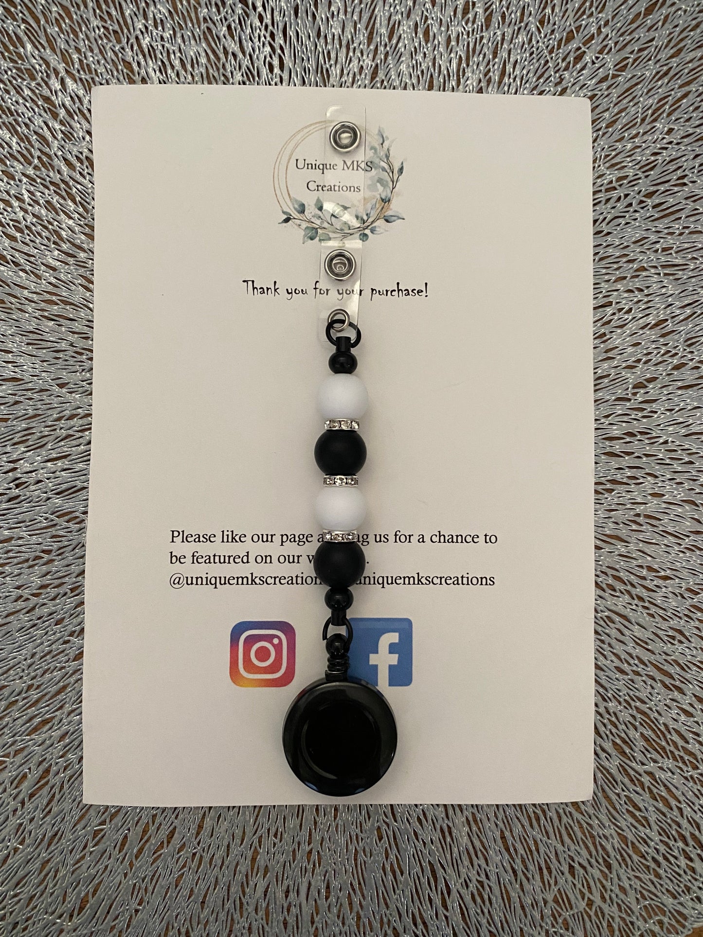 Amariah Retractable Badge Reel Clip Holder
