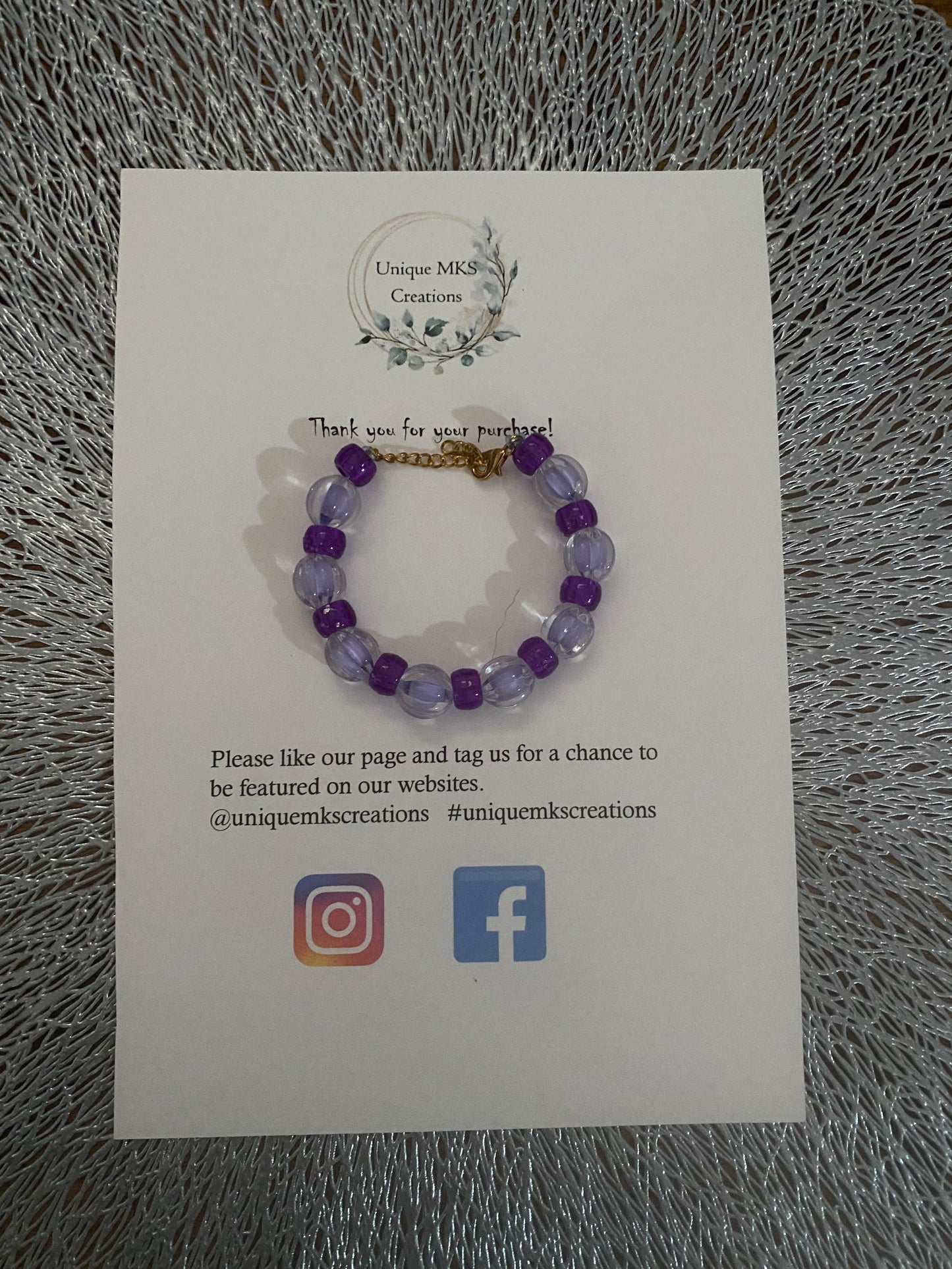 Jeanelle Glitz Bracelet - one of a kind