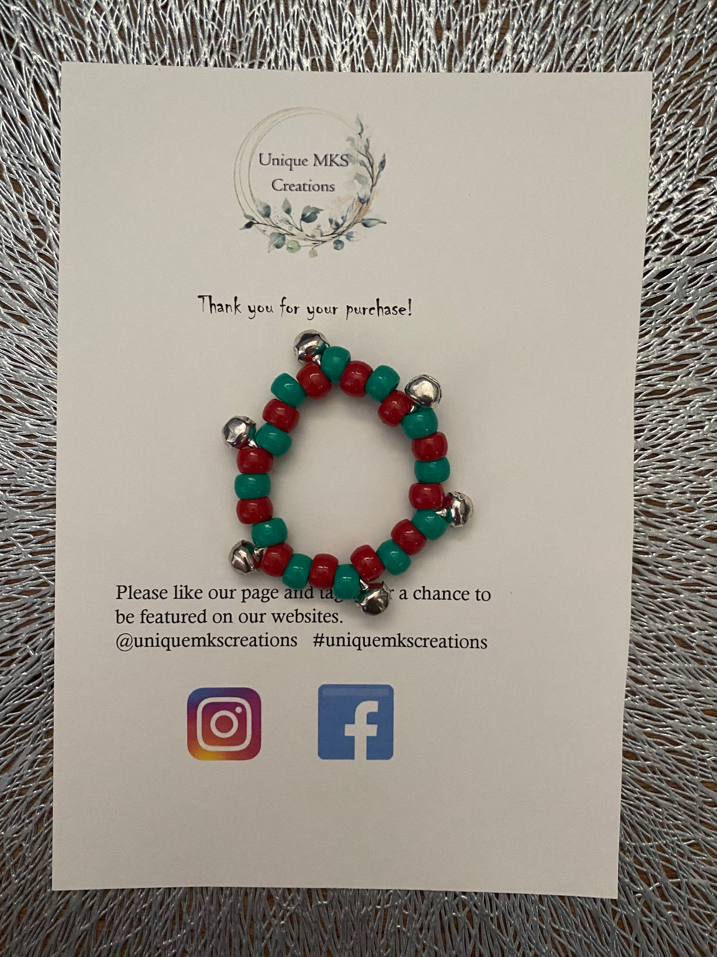 Christmas Jingle Bracelet - One of a kind