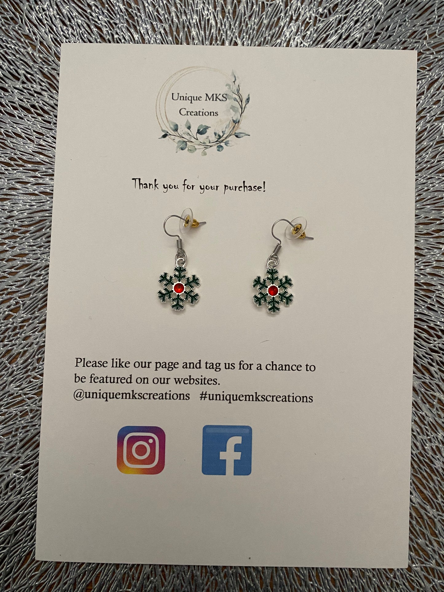 Mistletoe Dangle Earrings - Limited Edition