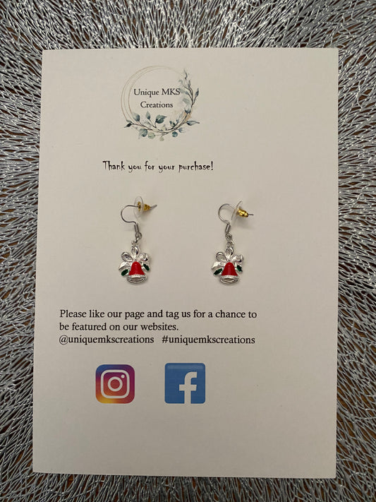 Christmas Bells Dangle Earrings - Limited Edition