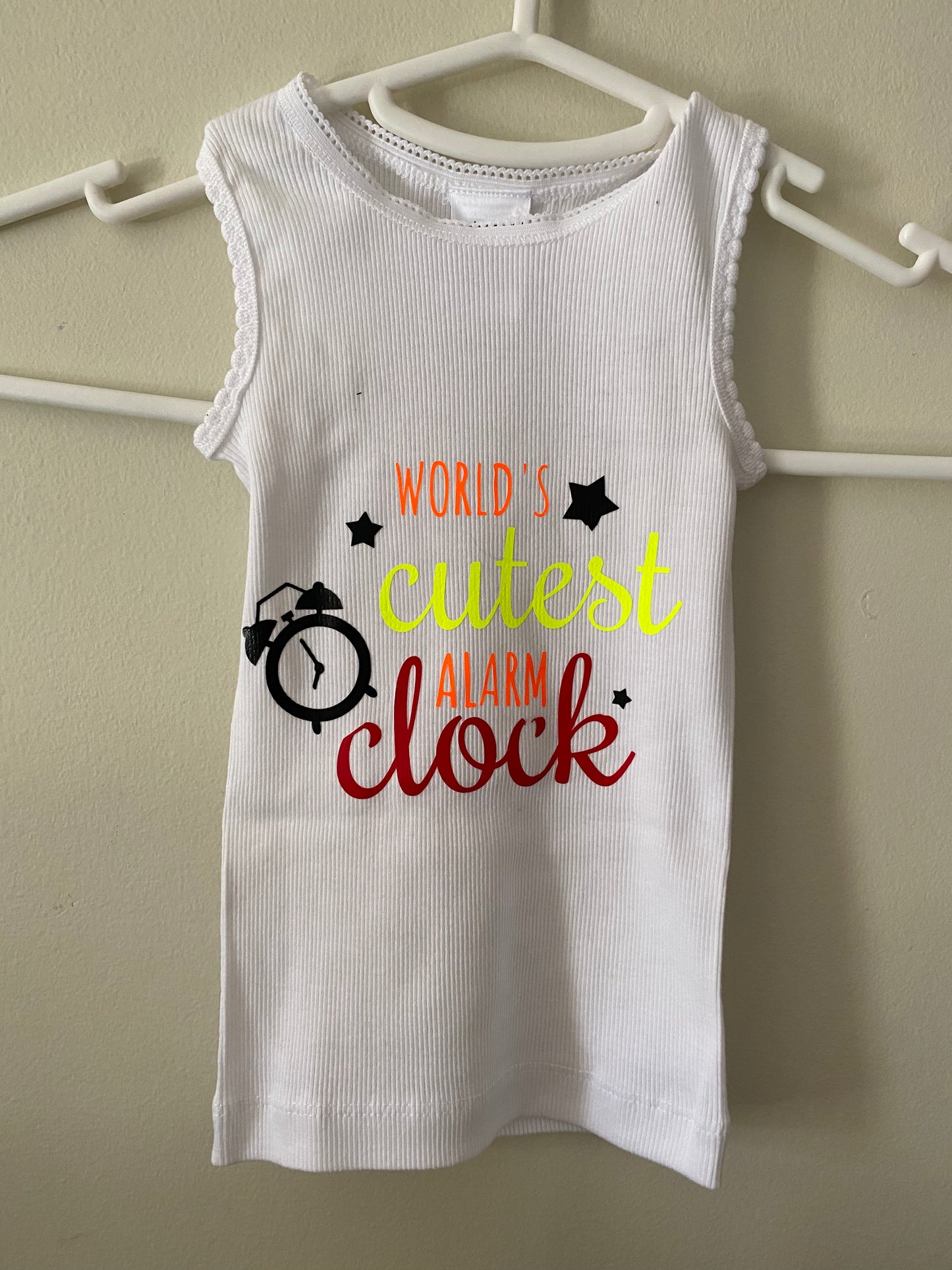 World's Cutest Alarm Clock Singlet