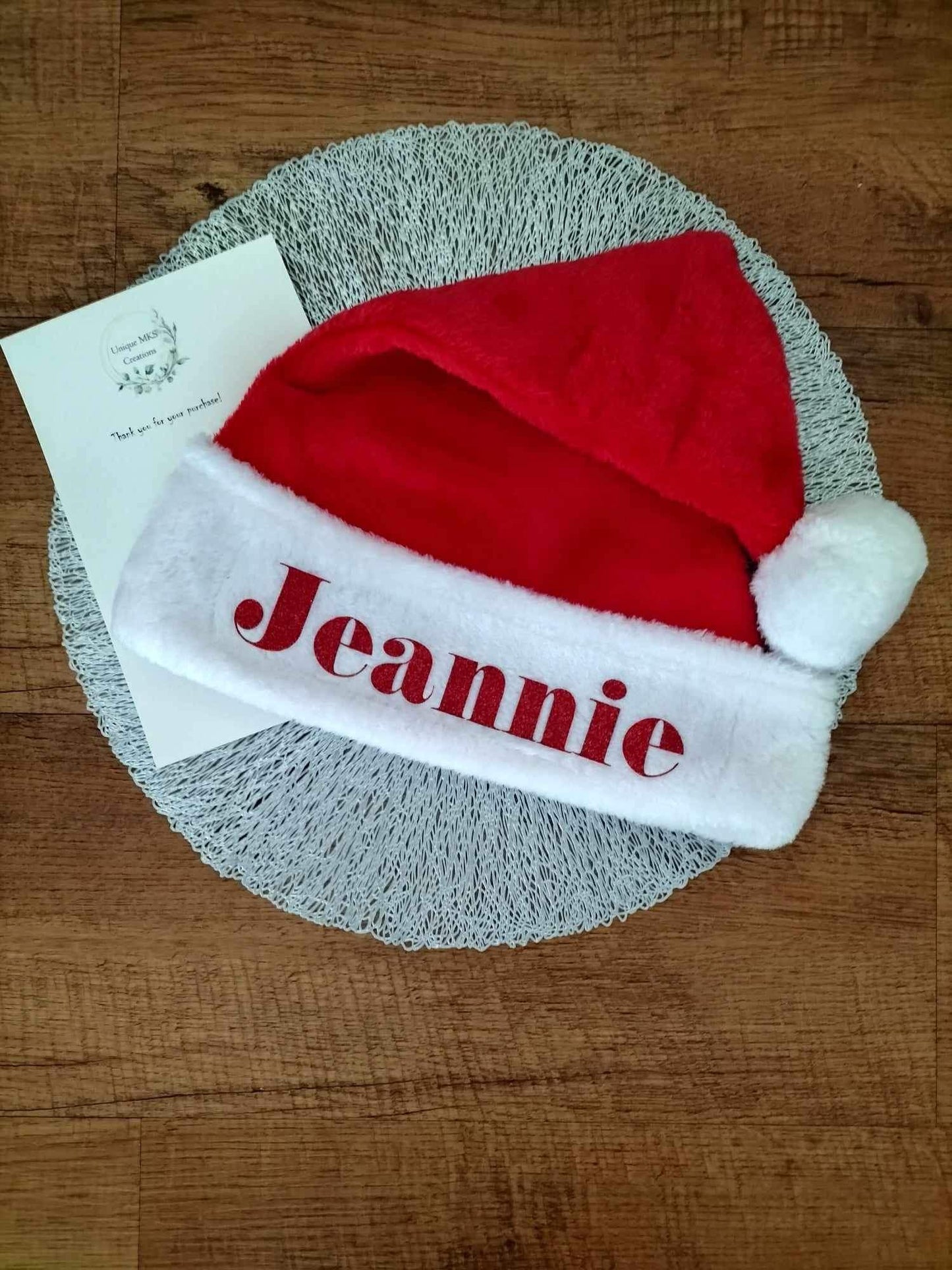 Personalised Santa Hat - Adult