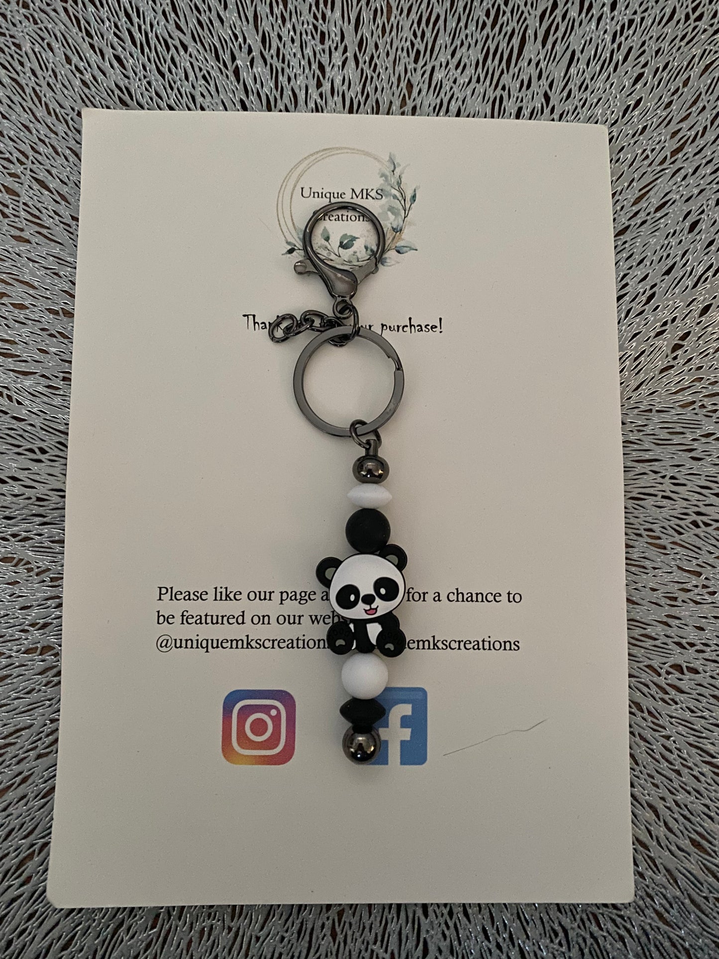 Panda Keyring