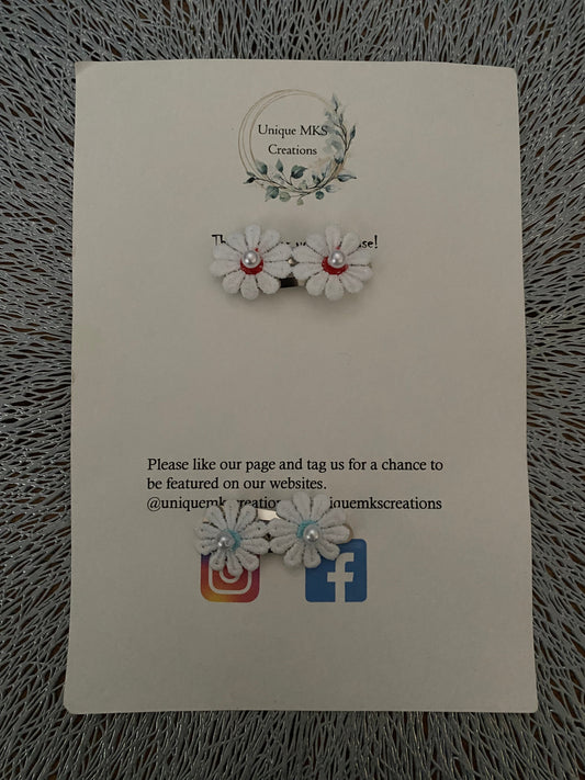 Daisy Fringe Clips