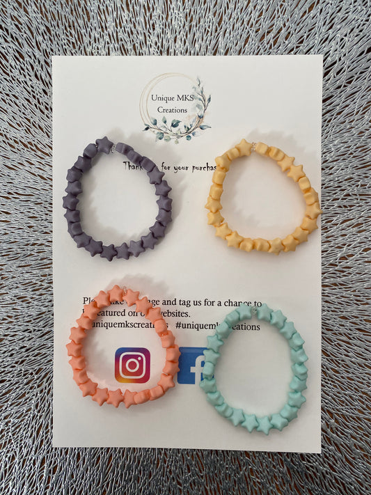 Pastel Mixed Bracelets - Pack of four