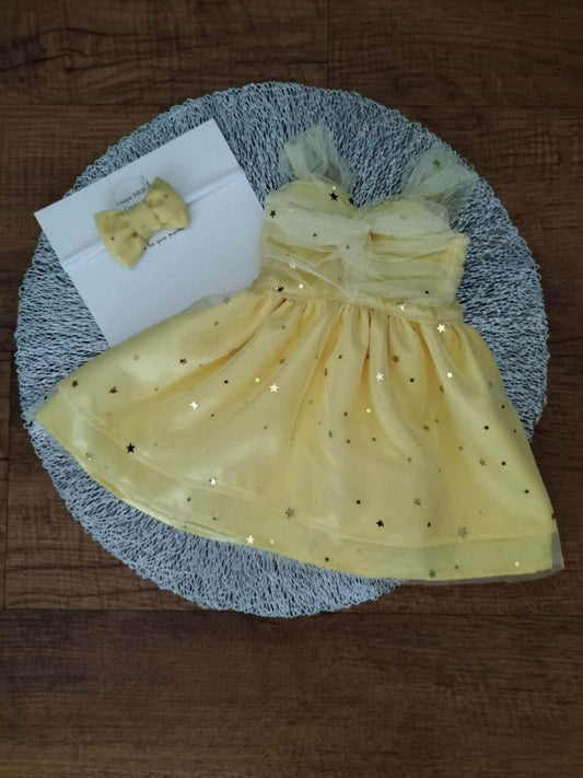 Artemis Doll Dress - Yellow Star - Limited Edition