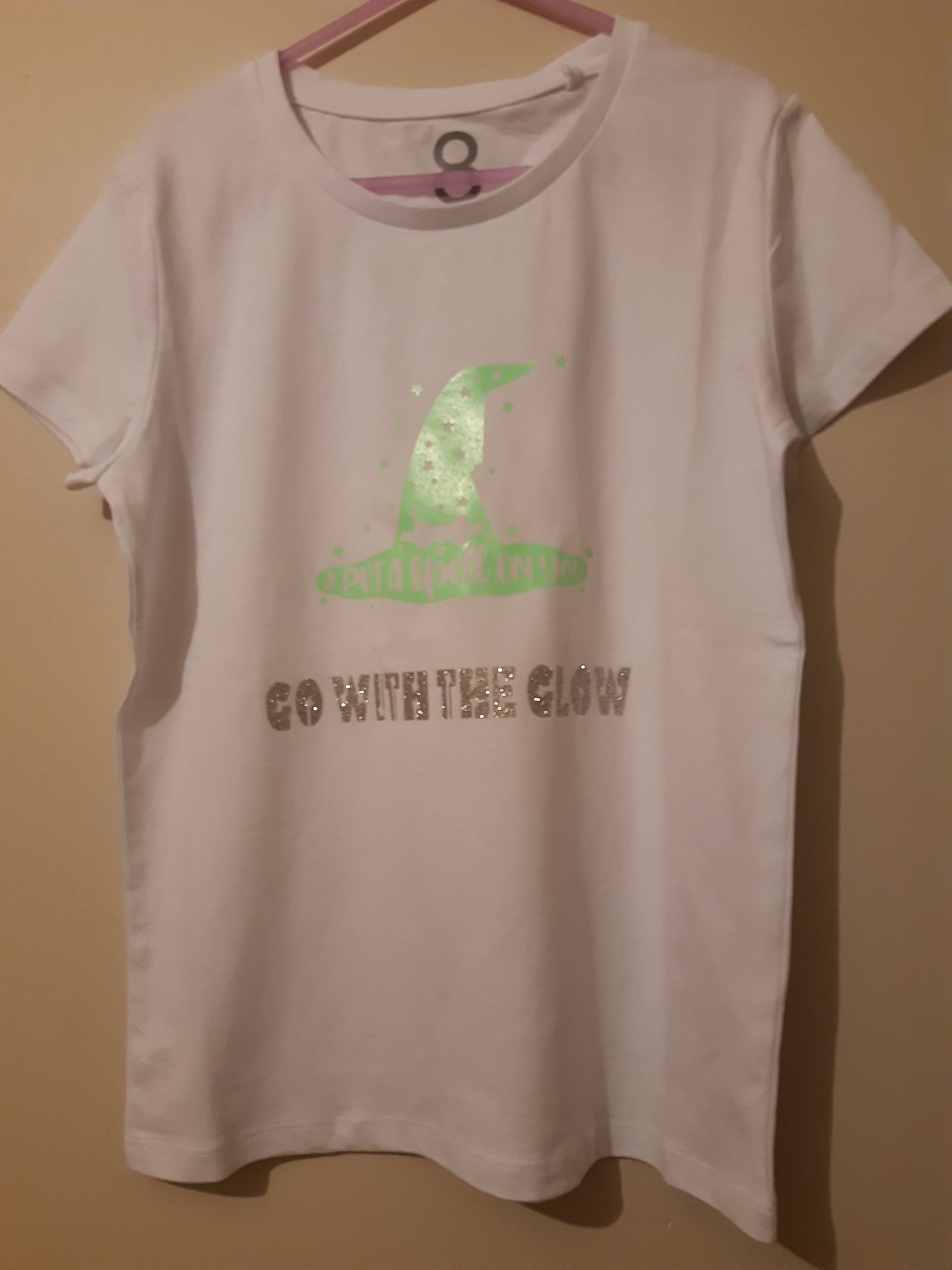 Go with the glow shirt (glow in the dark)