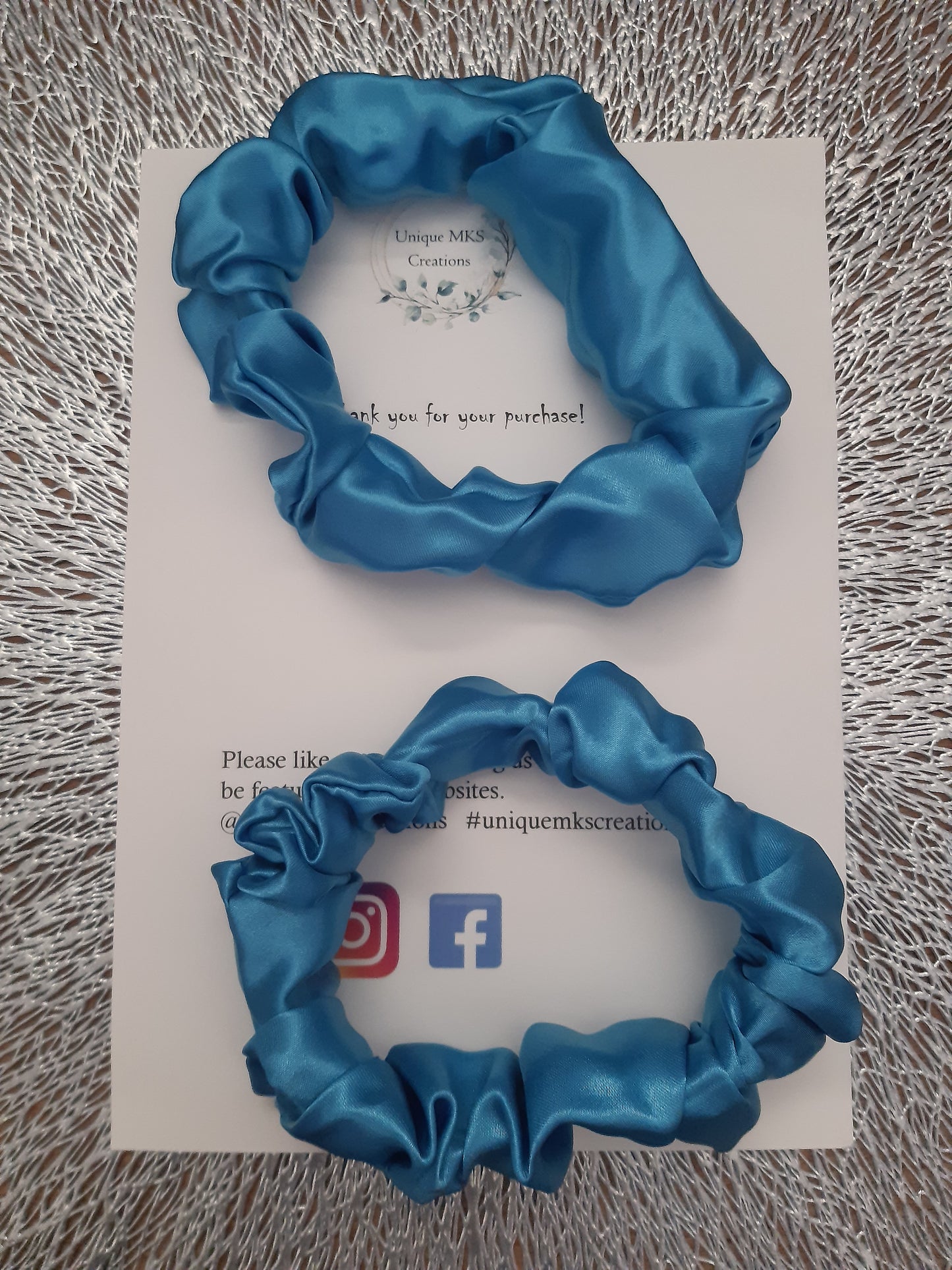 Blue Scrunchies