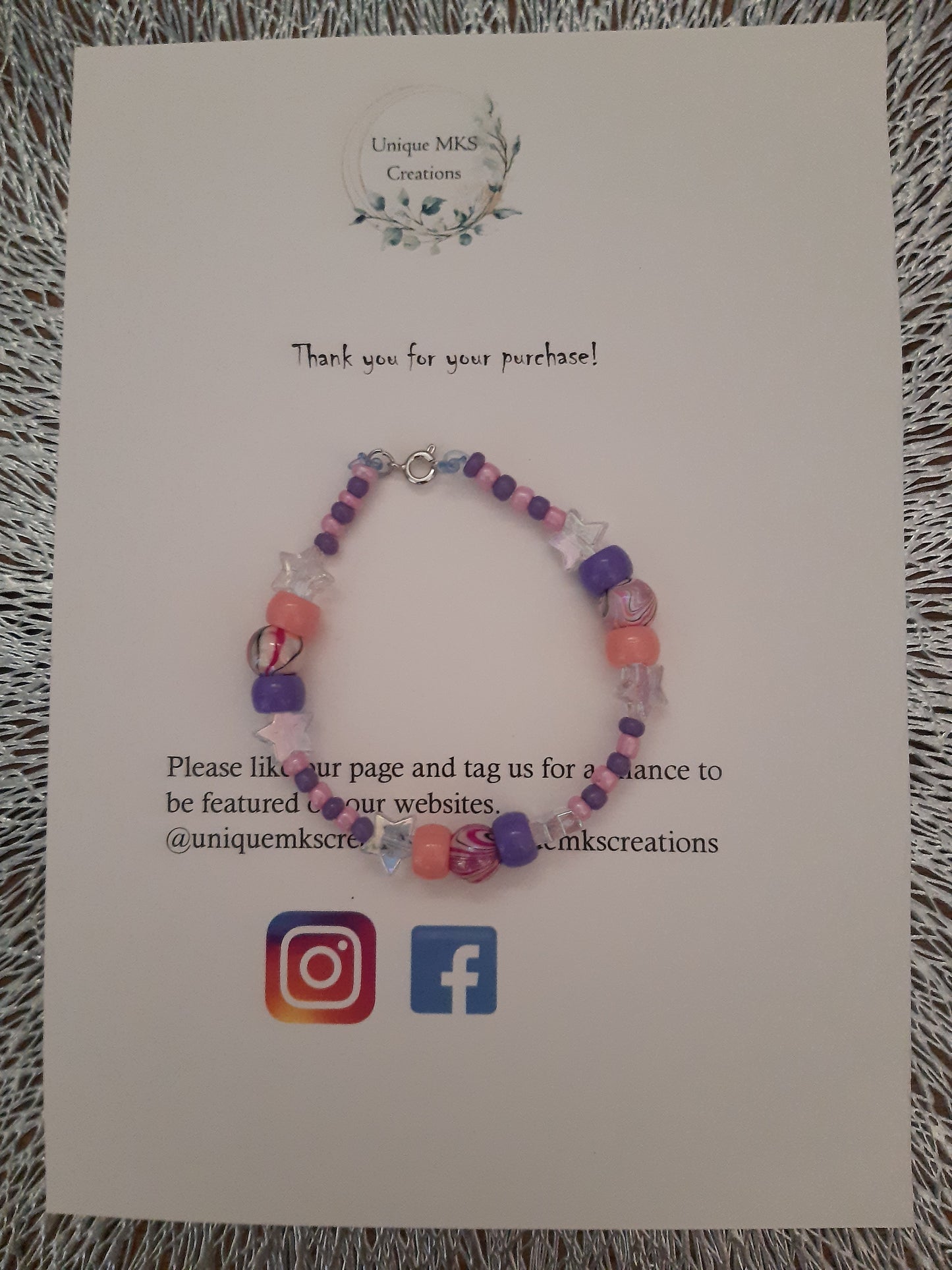 Pink & Purple Marble Star