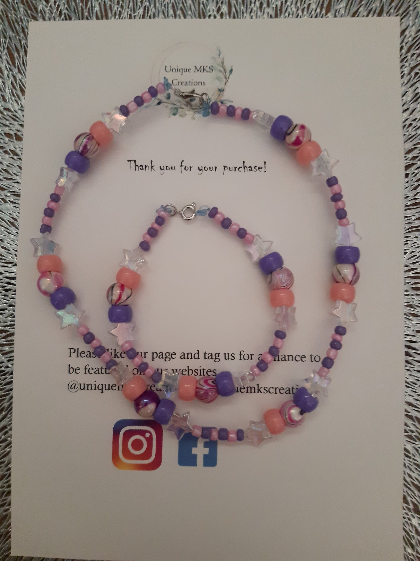 Pink & Purple Marble Star