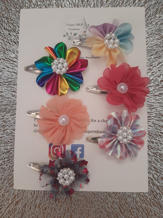 Daisy Fringe Clips