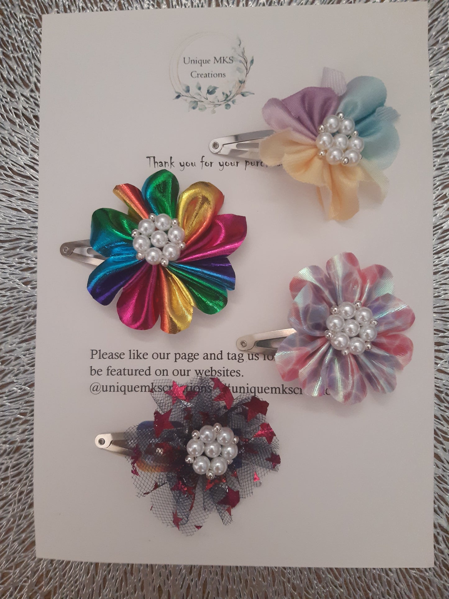 Petal Fringe Clips